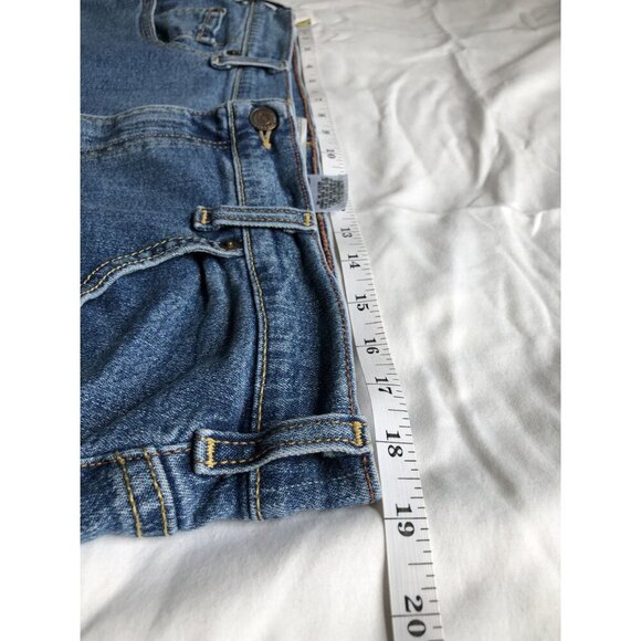 Vintage Levi Strauss Signature Women's Knee Length Denim Skirt 16 Blue 2003 Y2k - Picture 8 of 9